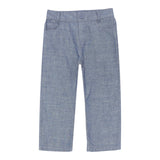 Trussardi Pantalone tinta unita con 5 Tasche Blu per Bambino TIP25035JE BLU TRUSSARDI 