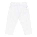 Trussardi Pantalone Tinta Unita con Elastico In Vita per Neonato TIP25060PAXX BIANCO TRUSSARDI 