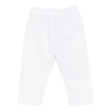 Trussardi Pantalone Tinta Unita con Elastico In Vita per Neonato TIP25060PAXX BIANCO TRUSSARDI 