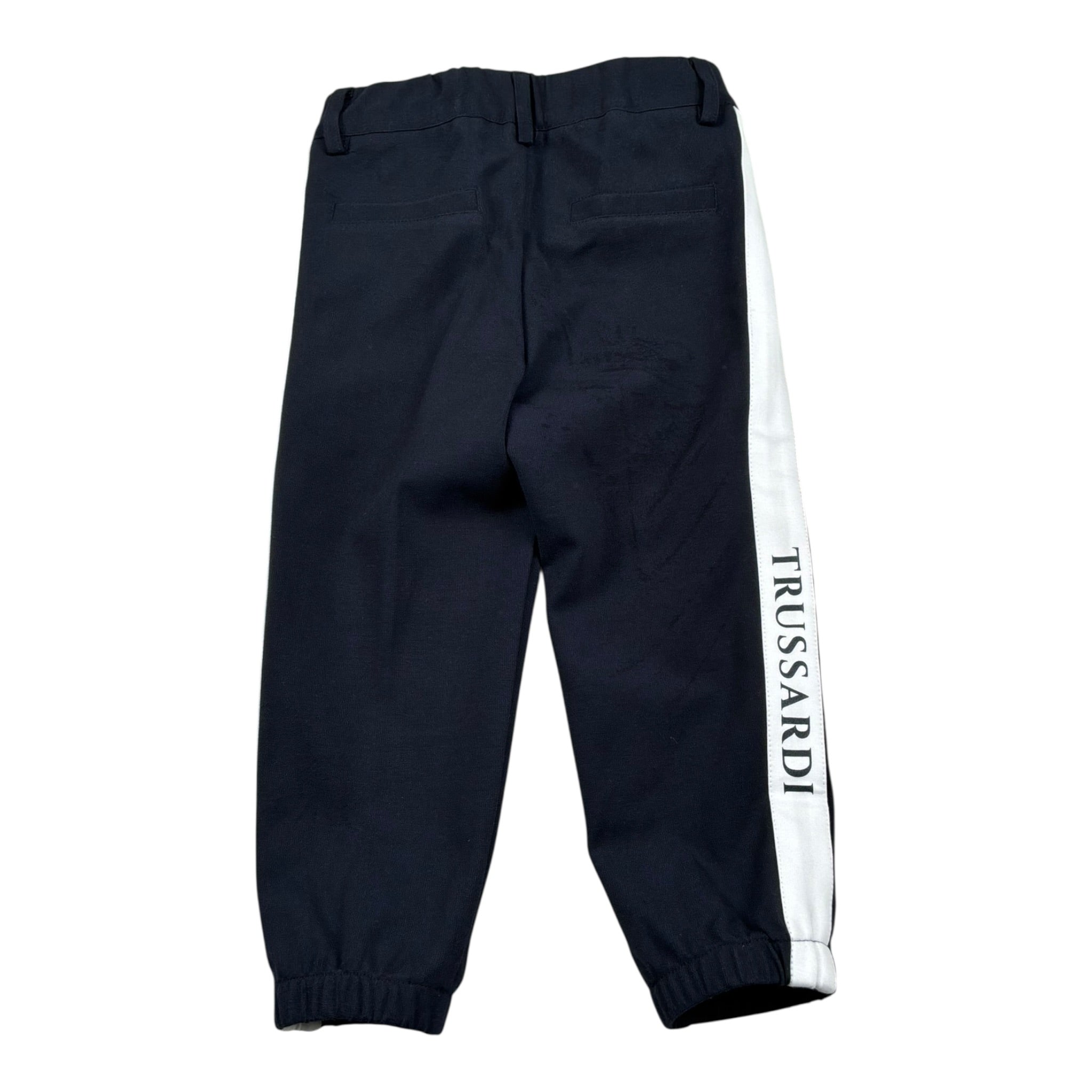 Trussardi Pantalone Tinta Unita con Profili In Contrasto per Neonato TIP25064PA BLU TRUSSARDI 