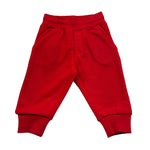 Trussardi Pantalone Tuta Tinta Unita con Logo per Neonato TIP26003PA ROSSO TRUSSARDI 
