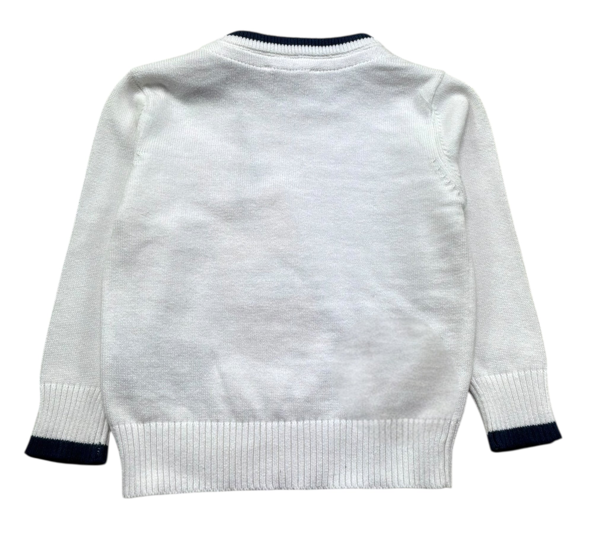 Trussardi Maglia Girocollo Tinta Unita per Neonato TIP26004MA BIANCO TRUSSARDI 
