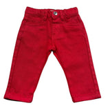 Trussardi Pantalone Tinta Unita con Girovita Regolabile per Neonato TIP26006PA ROSSO TRUSSARDI 