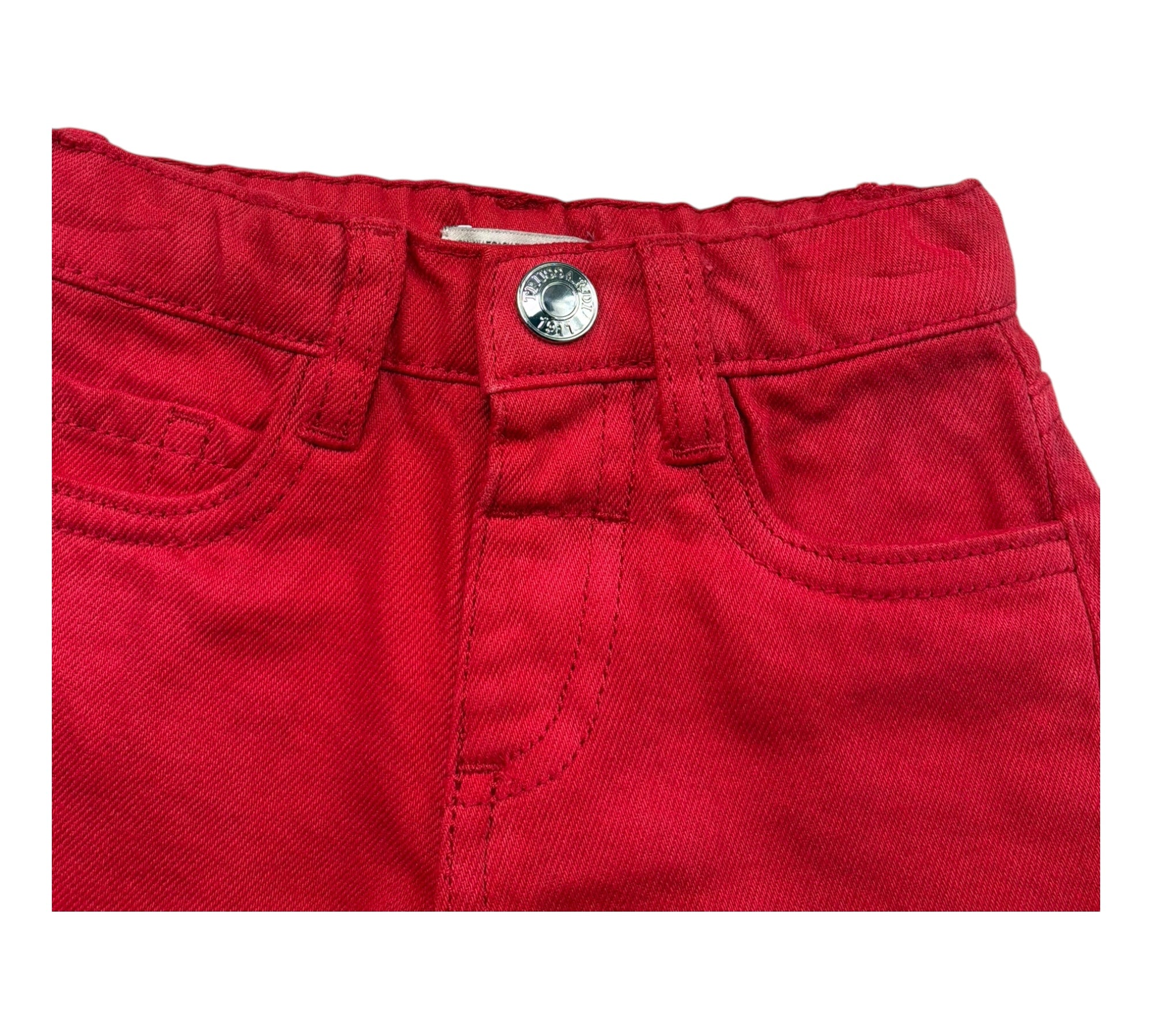Trussardi Pantalone Tinta Unita con Girovita Regolabile per Neonato TIP26006PA ROSSO TRUSSARDI 