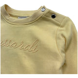 Trussardi Felpa Chiusa Girocollo Tinta Unita con Logo per Neonata TIP26014FE GIALLO TRUSSARDI 
