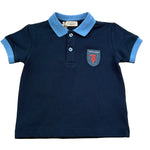 Trussardi Polo Mezza Manica Tinta Unita con Logo per Neonato TIP26036PO BLU TRUSSARDI 