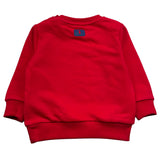 Trussardi Felpa Chiusa Girocollo Tinta Unita con Logo per Neonato TIP26091FE ROSSO TRUSSARDI 
