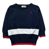 Trussardi Maglia Girocollo Tinta Unita per Neonato TIP26099MA BLU TRUSSARDI 