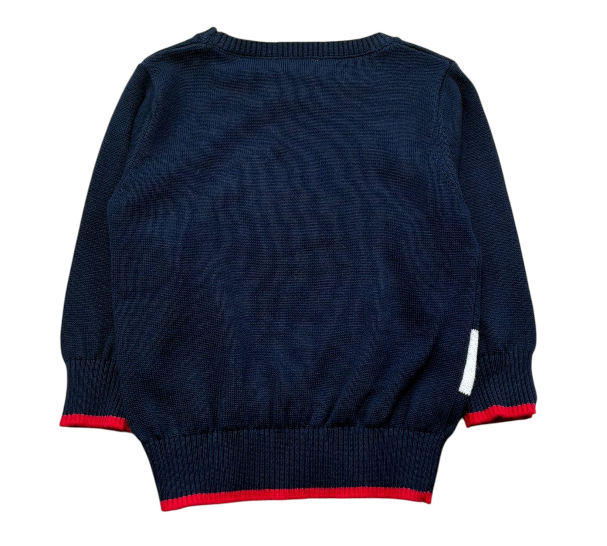 Trussardi Maglia Girocollo Tinta Unita per Neonato TIP26099MA BLU TRUSSARDI 