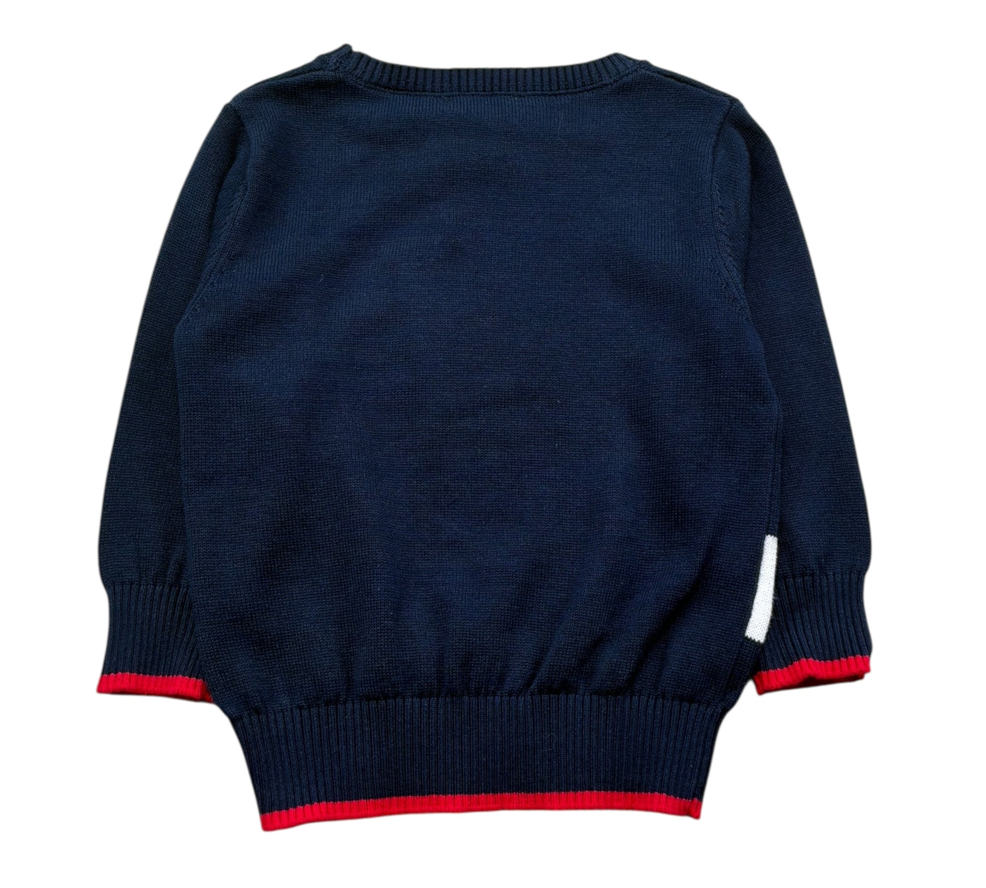 Trussardi Maglia Girocollo Tinta Unita per Neonato TIP26099MA BLU TRUSSARDI 
