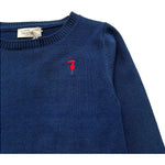 Trussardi Maglia Girocollo Tinta Unita per Neonato TIP26099MA BLU TRUSSARDI 
