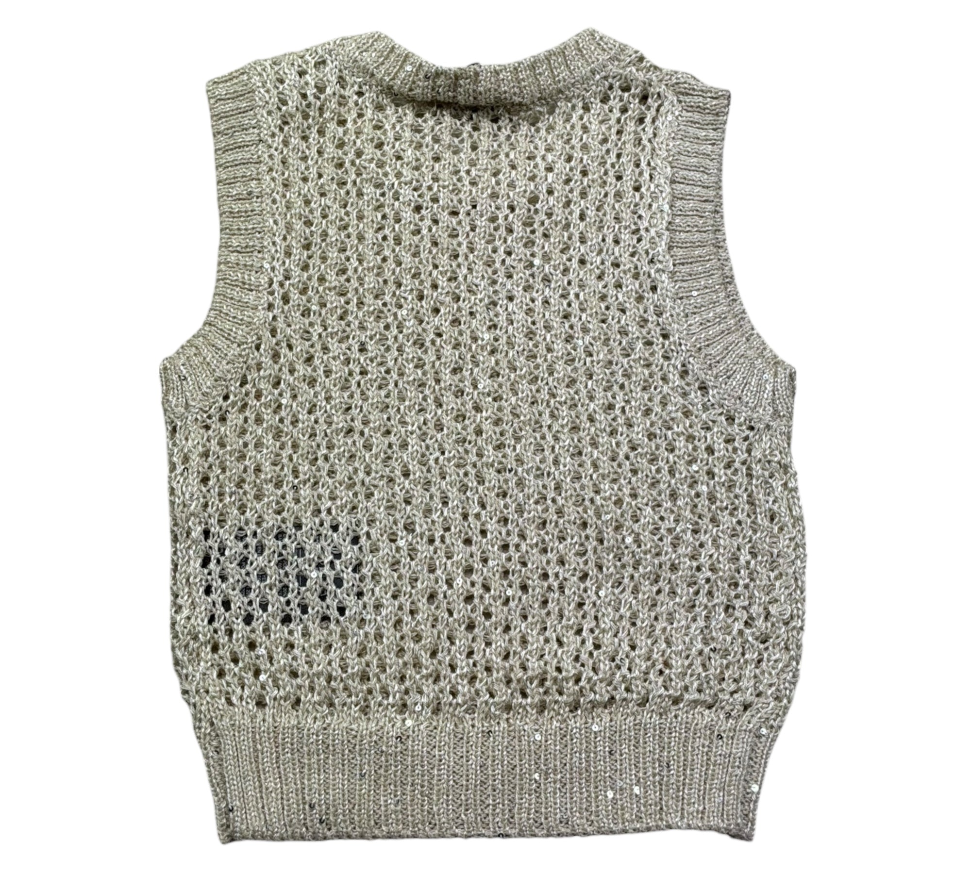 Trussardi Canotta Tinta Unita Traforata per Neonata TIP26108GL BEIGE TRUSSARDI 