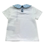 Trussardi T-Shirt Girocollo Tinta Unita con Colletto per Neonato TIP26119TS BIANCO TRUSSARDI 