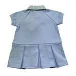 Trussardi Abito Mezza Manica Tinta Unita con Colletto per Neonata TIP26123VE AZZURRO TRUSSARDI 