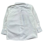 Trussardi Camicia Manica Lunga Tinta Unita con Logo per Neonato TIP26145CA BIANCO TRUSSARDI 