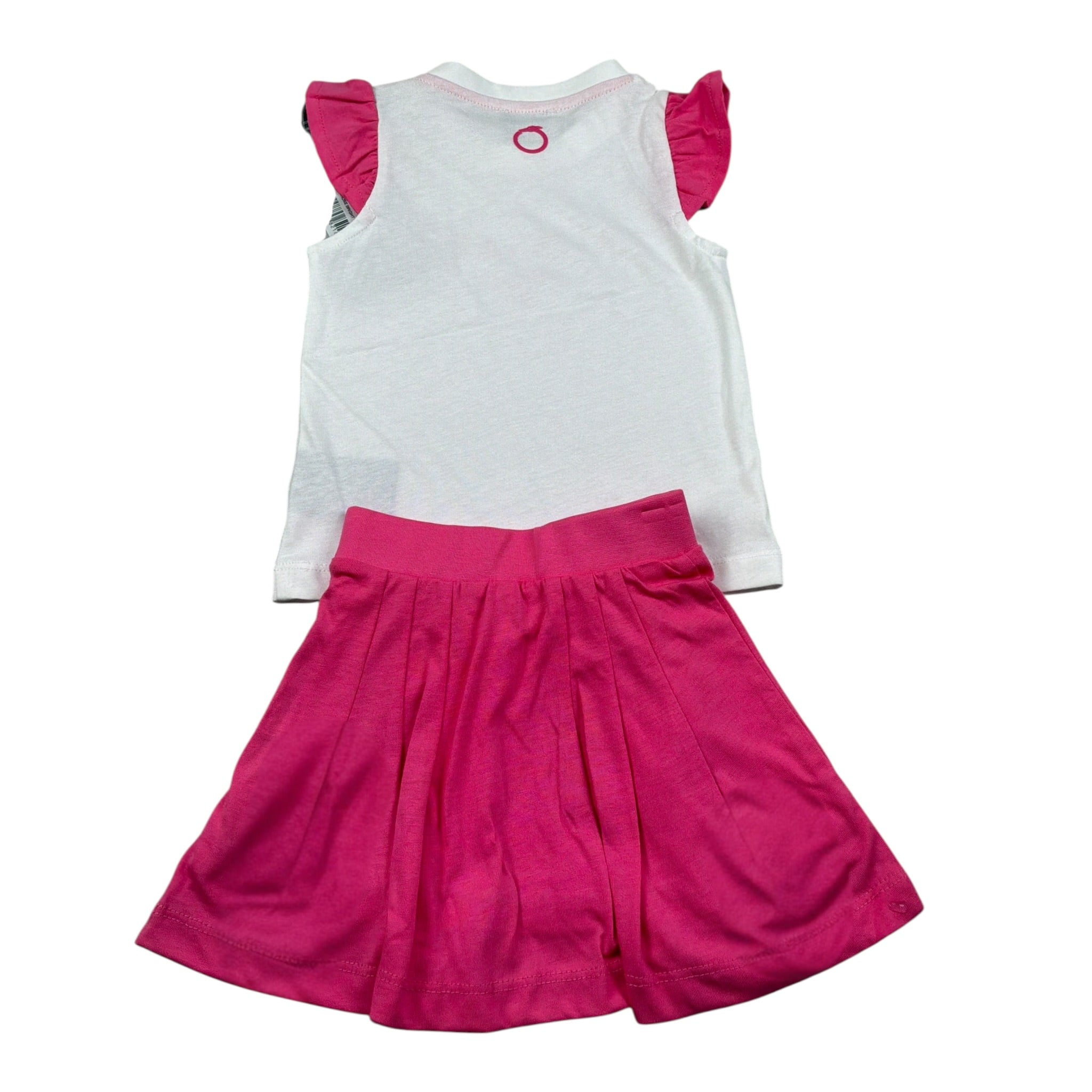 Trussardi Completo 2 Pezzi Canotta-Gonna Bicolore Bianco/Fuxia per Neonata TIP5006CJ BIANCO/FUXIA TRUSSARDI 
