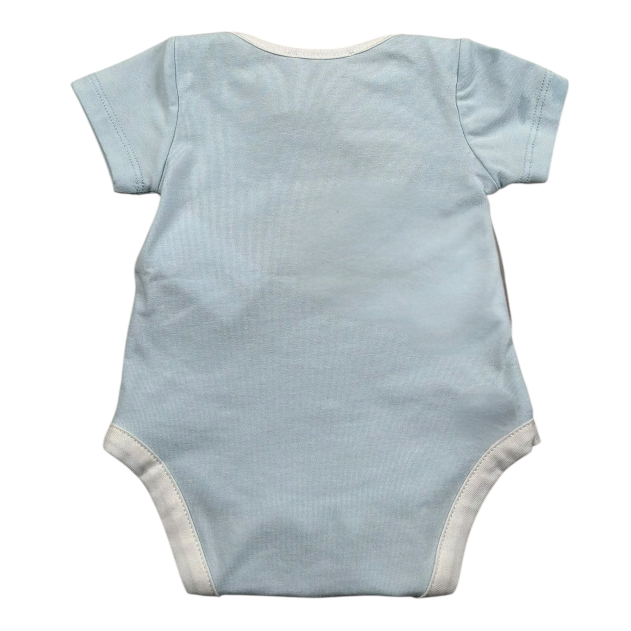 Trussardi Body Mezza Manica Tinta Unita per Neonato TLP26002TU AZZURRO TRUSSARDI 