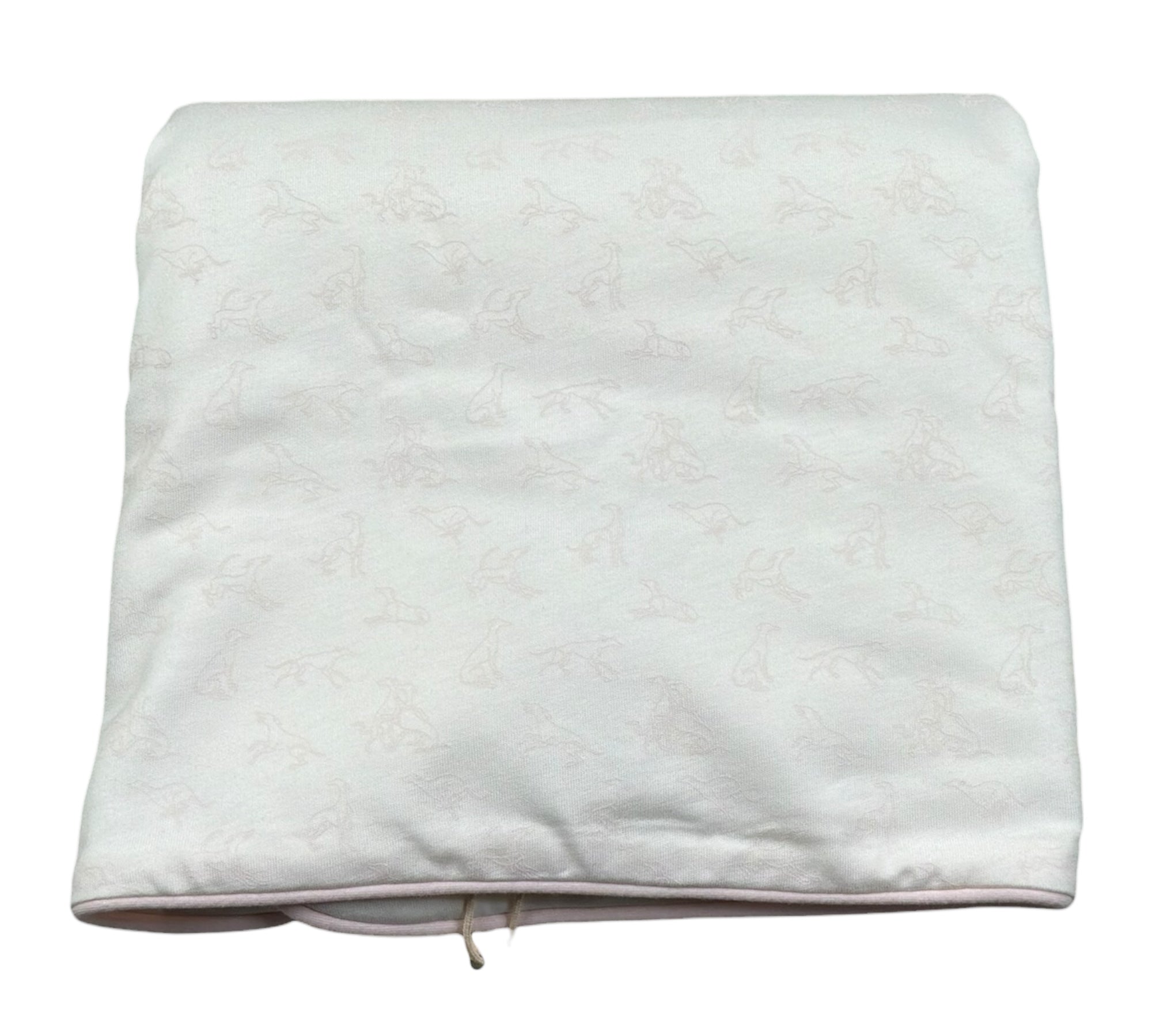 Trussardi Coperta Tinta Unita con Stampe per Neonata TLP26004CEA BIANCO/ROSA TRUSSARDI 