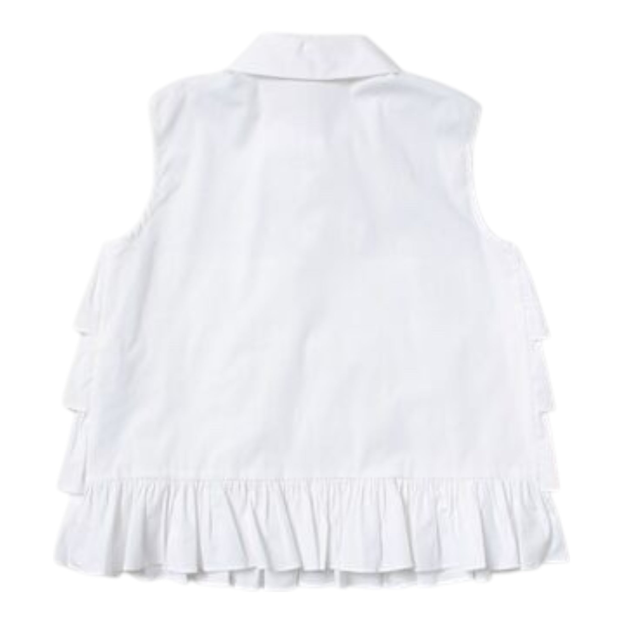 Twinset Camicia Giromanica Tinta Unita con Balze per Neonata 231GJ2042 BIANCO TWINSET 