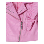 Twinset Chiodo In Ecopelle Tinta Unita per Bambina 241GJ2141 ROSA TWINSET 