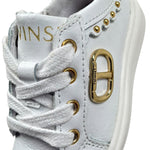 Twinset Sneakers Tinta Unita con Applicazioni E Zip per Bambina 251GCB014J BIANCO TWINSET 