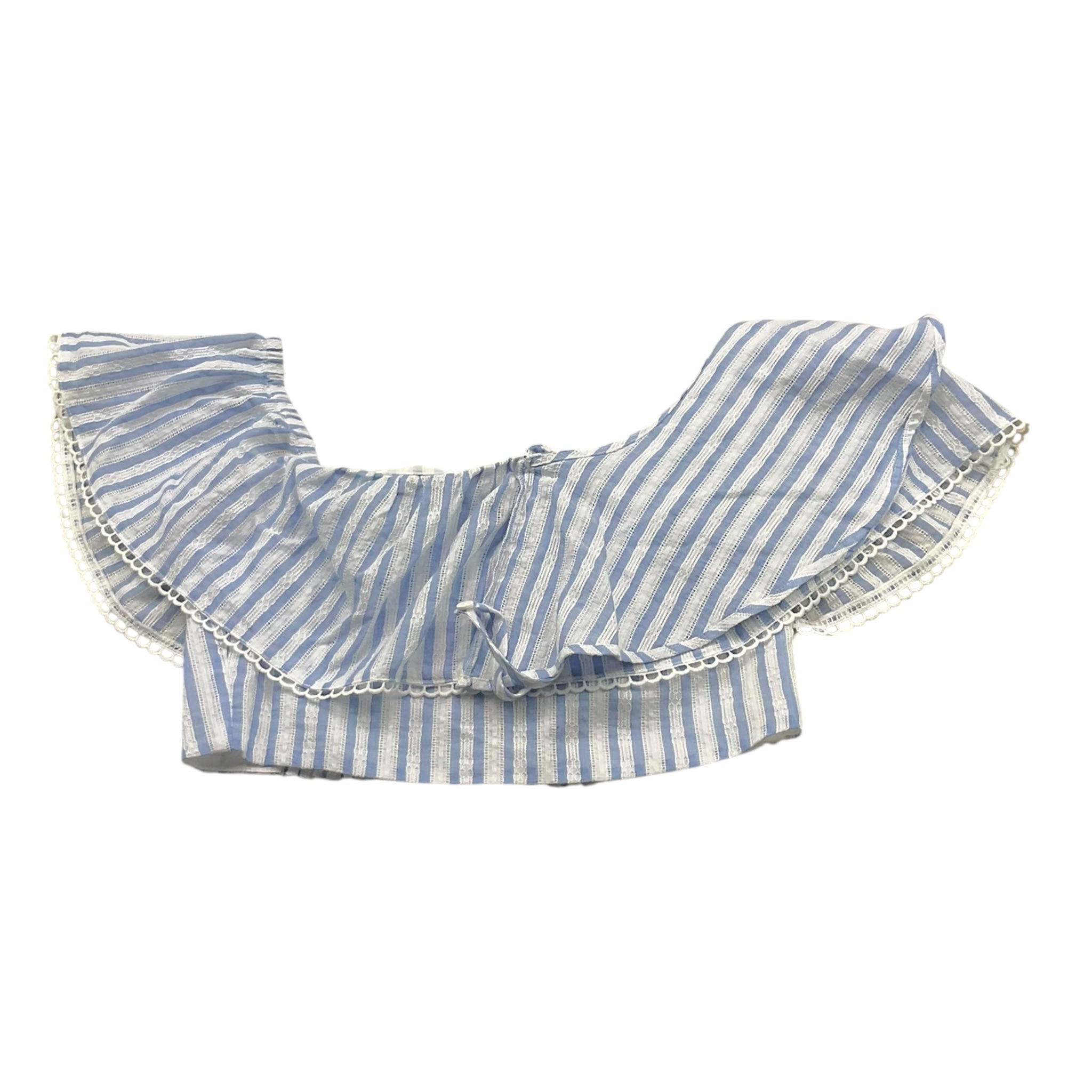 Twinset Top Bicolore con Fantasia A Righe per Bambina 251GJ2471 BIANCO TWINSET 