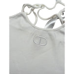 Twinset Top Tinta Unita con Logo per Bambina 251GJ2570X PANNA TWINSET 