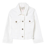Twinset Giubbino In Denim Tinta Unita per Bambina 251GJ2612 BIANCO TWINSET 