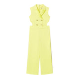 Twinset Tuta Tinta Unita Giromanica per Bambina 251GJ2QN4X GIALLO TWINSET 