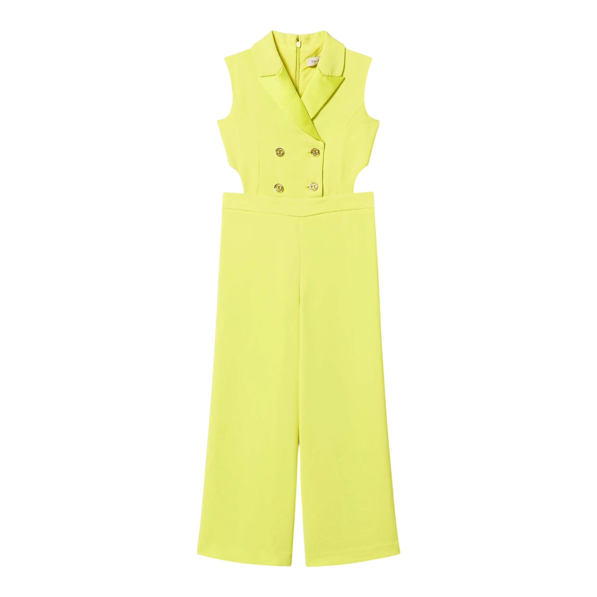 Twinset Tuta Tinta Unita Giromanica per Bambina 251GJ2QN4XX GIALLO TWINSET 