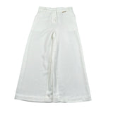 Twinset Pantalone A Palazzo Tinta Unita per Bambina 251GJ2QN8 BIANCO TWINSET 