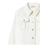 Twinset Camicia Tinta Unita con Tasche per Bambina 251GJ2QQ1 BIANCO TWINSET 