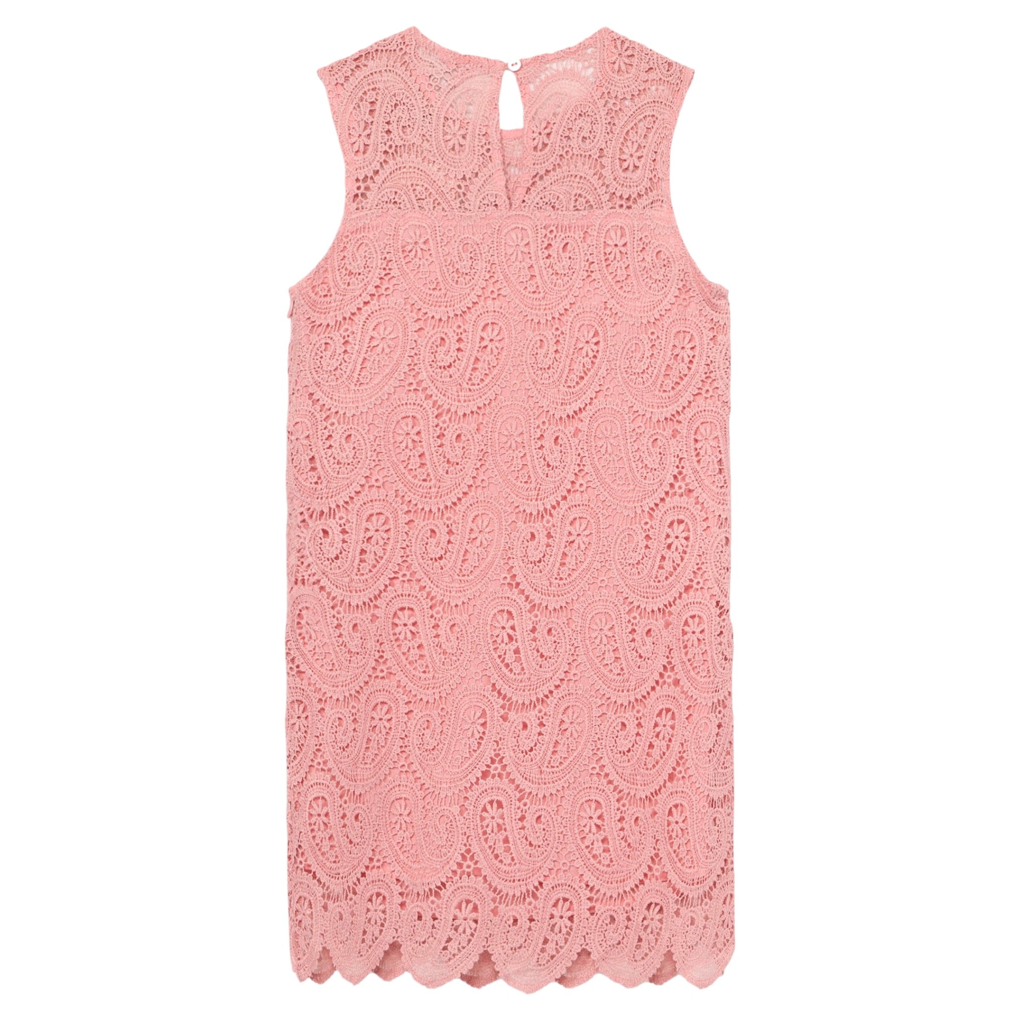 Twinset Abito Giromanica tinta unita Traforato Rosa per Bambina 251GJ2QR3X ROSA TWINSET 