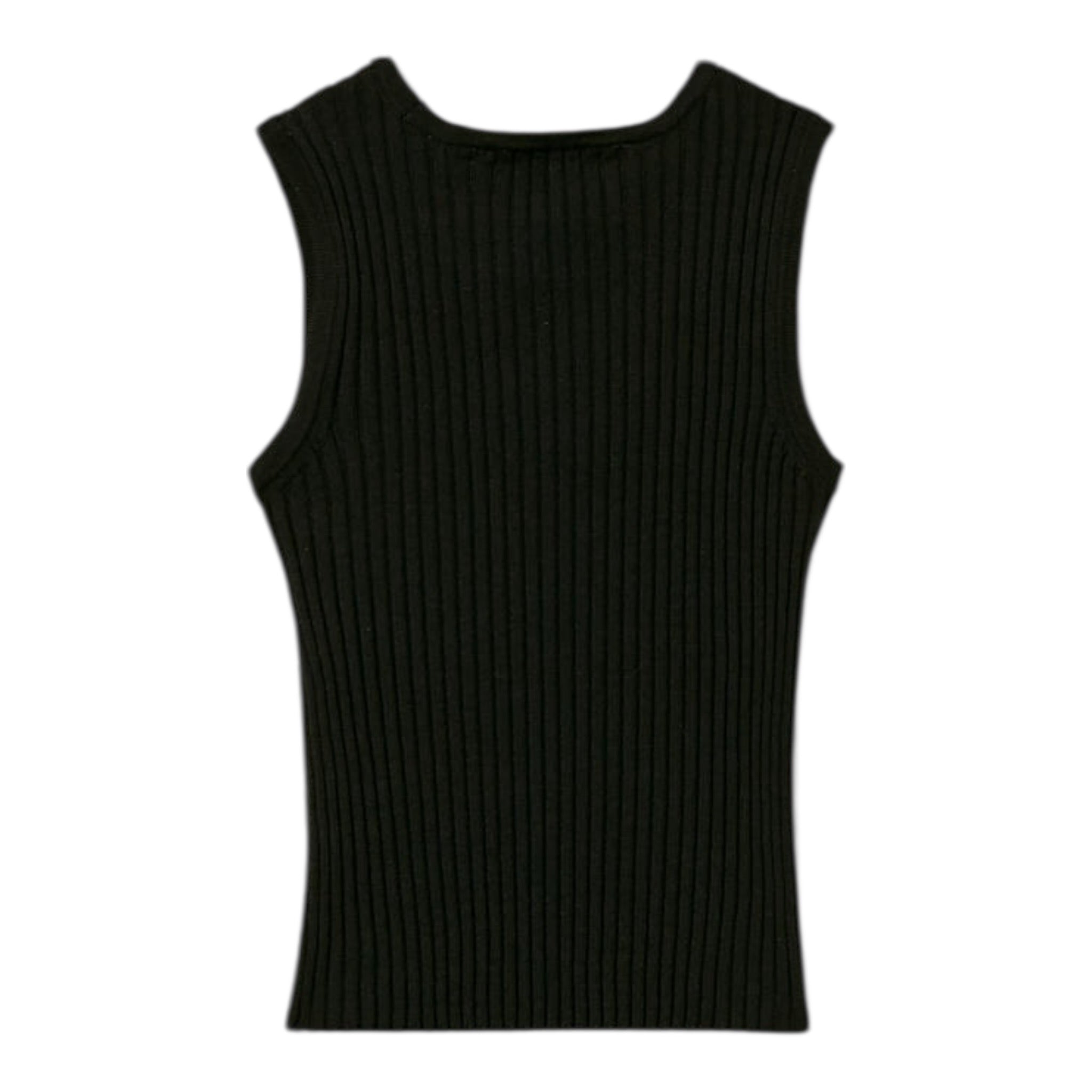 Twinset Canotta Tinta Unita con Logo per Bambina 251GJ3413 NERO TWINSET 