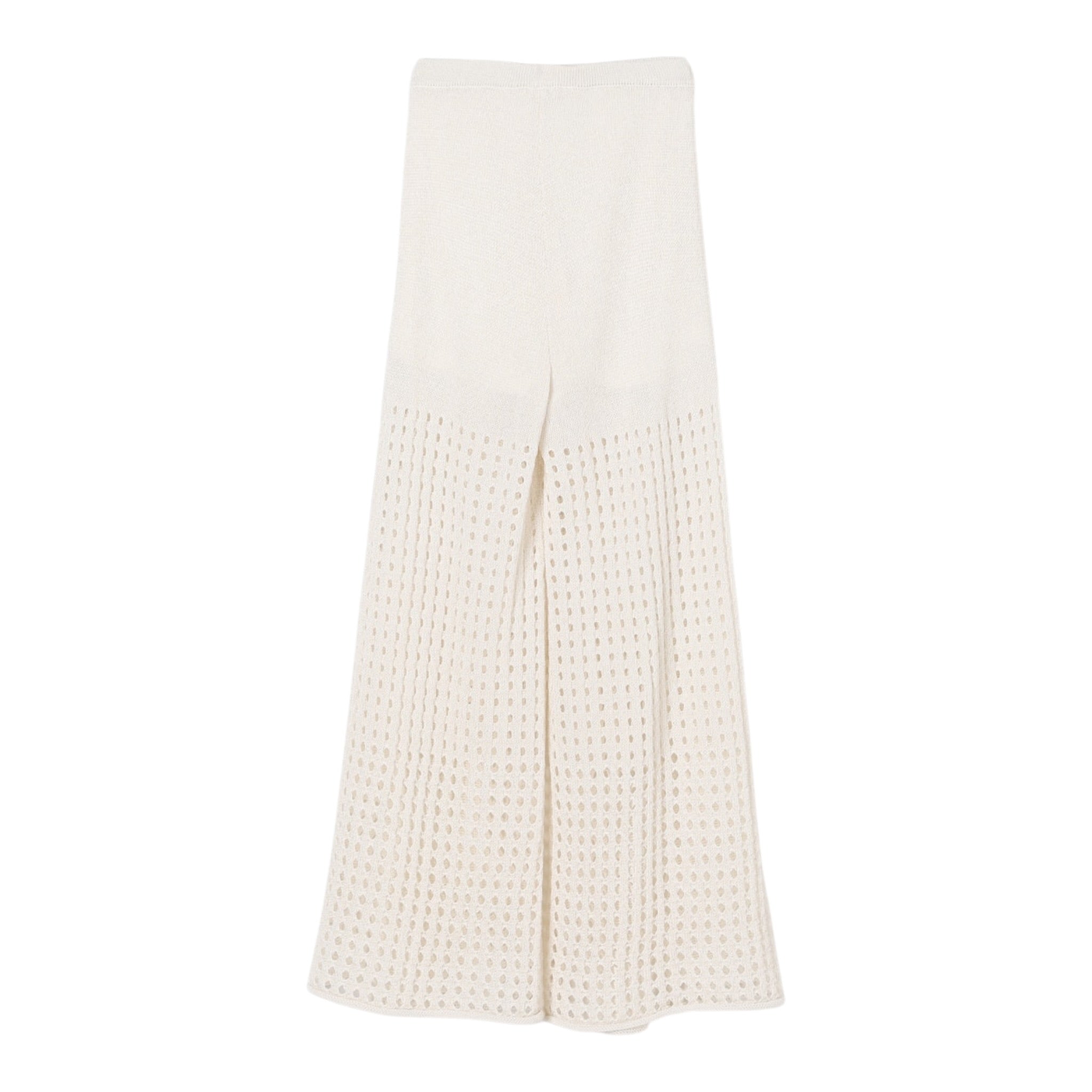 Twinset Pantalone Tinta Unita Traforato per Bambina 251GJ3432X PANNA TWINSET 