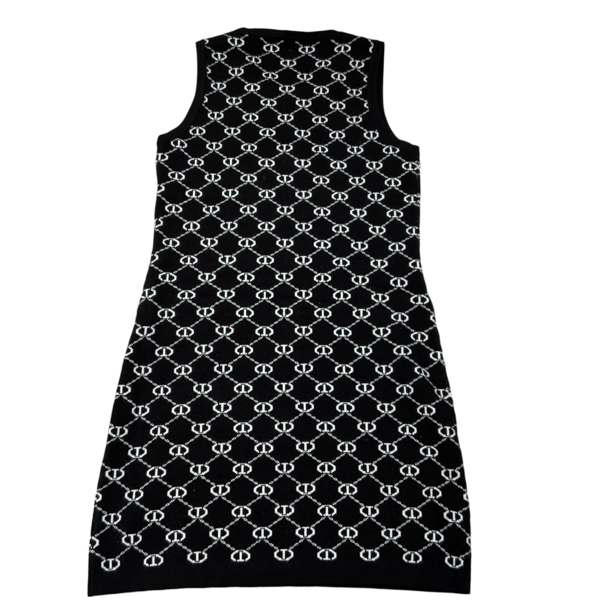 Twinset Abito Tinta Unita Logato Giromanica per Bambina 251GJ3QX2 NERO TWINSET 
