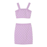 Twinset Completo 2 Pezzi Top-Gonna Tinta Unita per Bambina 251GJ3QX4 LILLA TWINSET 