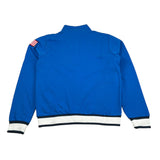 U.S. Pollo Assn Felpa tinta unita con Zip Cobalto per Bambino 52599 COBALTO U.S. POLLO ASSN 