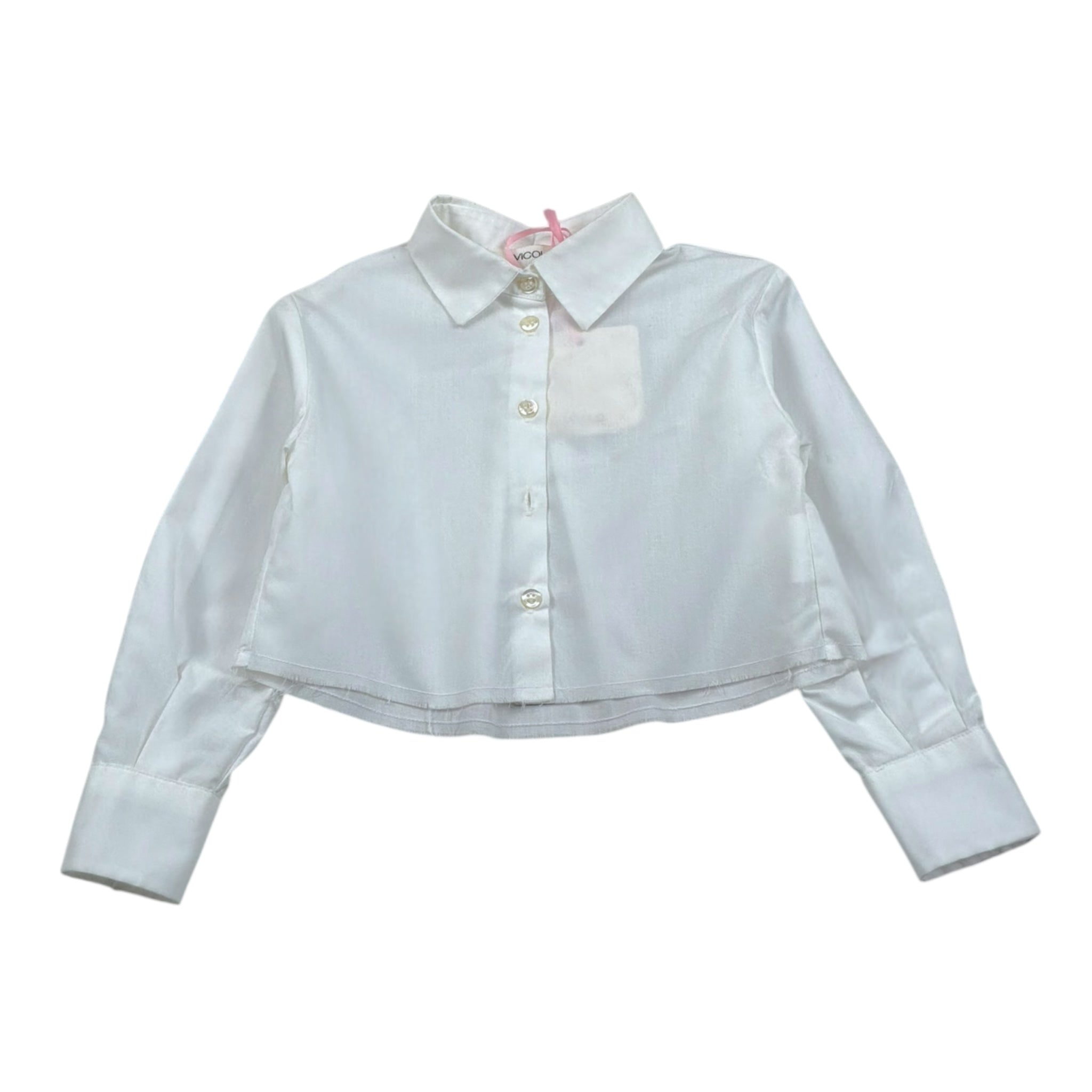 Vicolo Camicia Manica Lunga Tinta Unita per Neonata 3141CY1127N PANNA VICOLO 