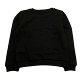 Vicolo Felpa Chiusa Girocollo Tinta Unita con Logo per Bambina 3141F0759 NERO VICOLO 
