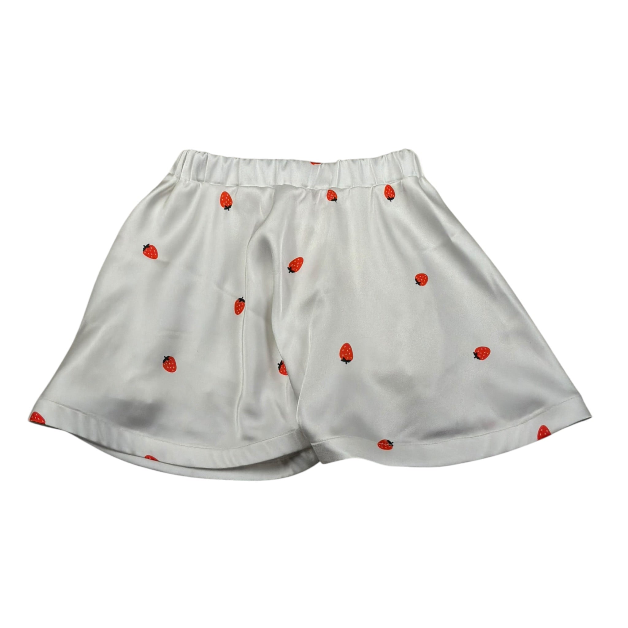 Vicolo Gonna Tinta Unita con Stampa Fragole per Bambina 3146G00354 BIANCO VICOLO 