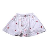 Vicolo Gonna Tinta Unita con Stampa Fragole per Bambina 3146G00354 BIANCO VICOLO 