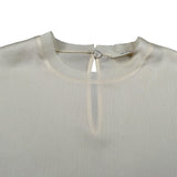 Vicolo Camicia Mezza Manica tinta unita Avorio per Bambina 3146M00087 AVORIO VICOLO 