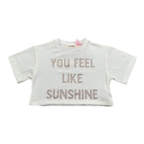Vicolo T-Shirt Girocollo Tinta Unita con Brillantini per Neonata 3146MY00116 PANNA VICOLO 