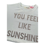Vicolo T-Shirt Girocollo Tinta Unita con Brillantini per Neonata 3146MY00116 PANNA VICOLO 