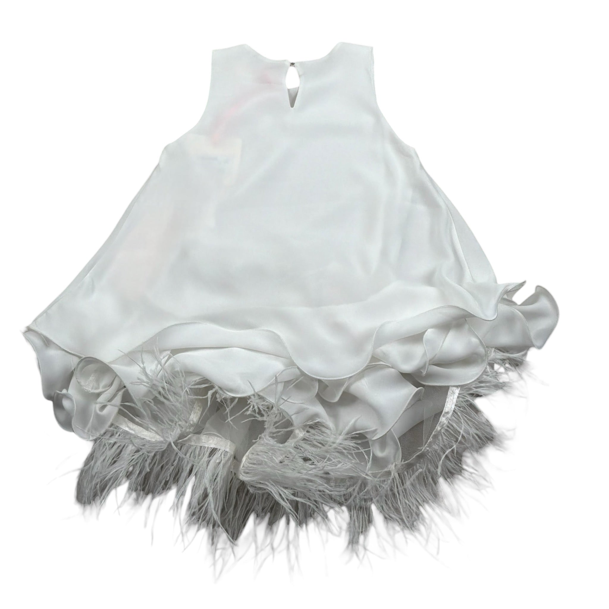 Vicolo Abito Giromanica Tinta Unita con Sottoveste per Neonata 3146V00286N BIANCO VICOLO 