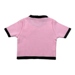 Vicolo T-Shirt Girocollo Tinta Unita con Profili In Contrasto per Neonata 3146W00301N ROSA VICOLO 