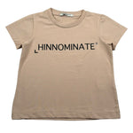 Hinnominate T-Shirt Girocollo Tinta Unita con Stampa per Bambina 3642M00032 BEIGE HINNOMINATE 