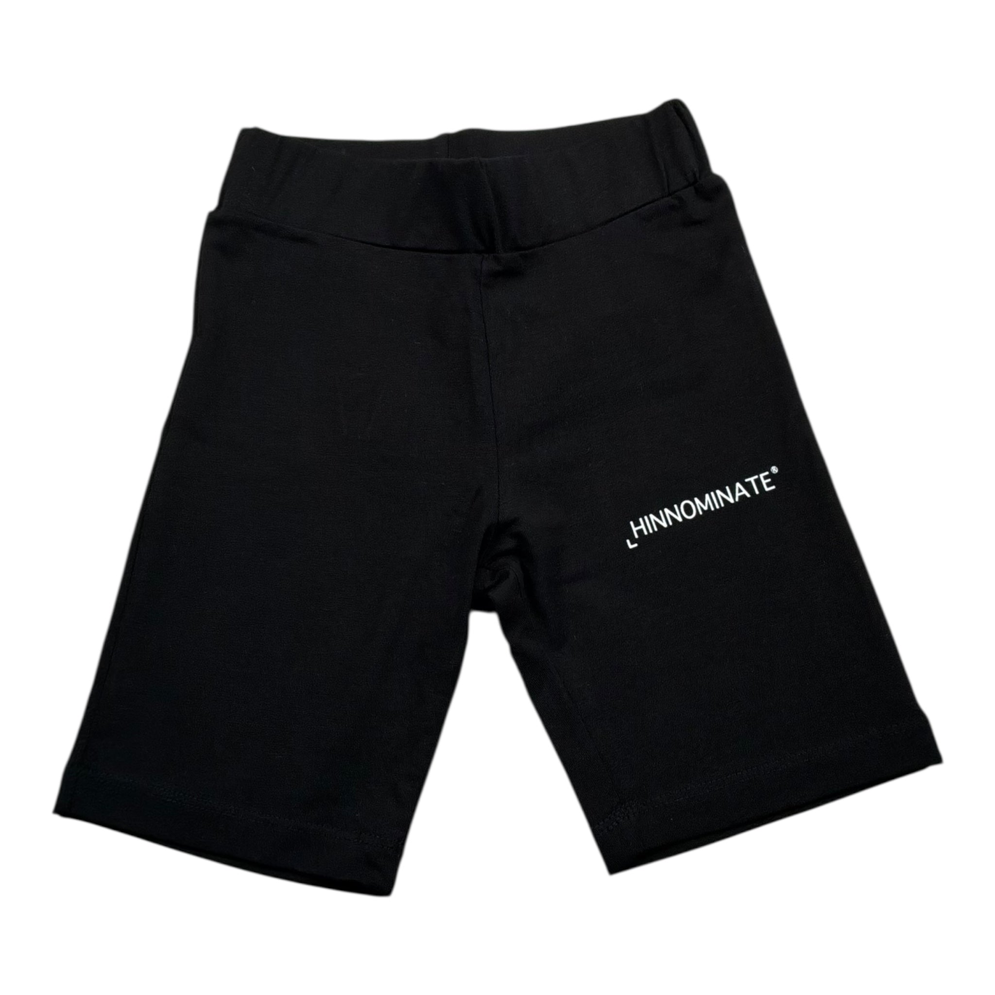 Hinnominate Leggins Ciclista Tinta Unita con Stampa per Bambina 3646P00030 NERO HINNOMINATE 
