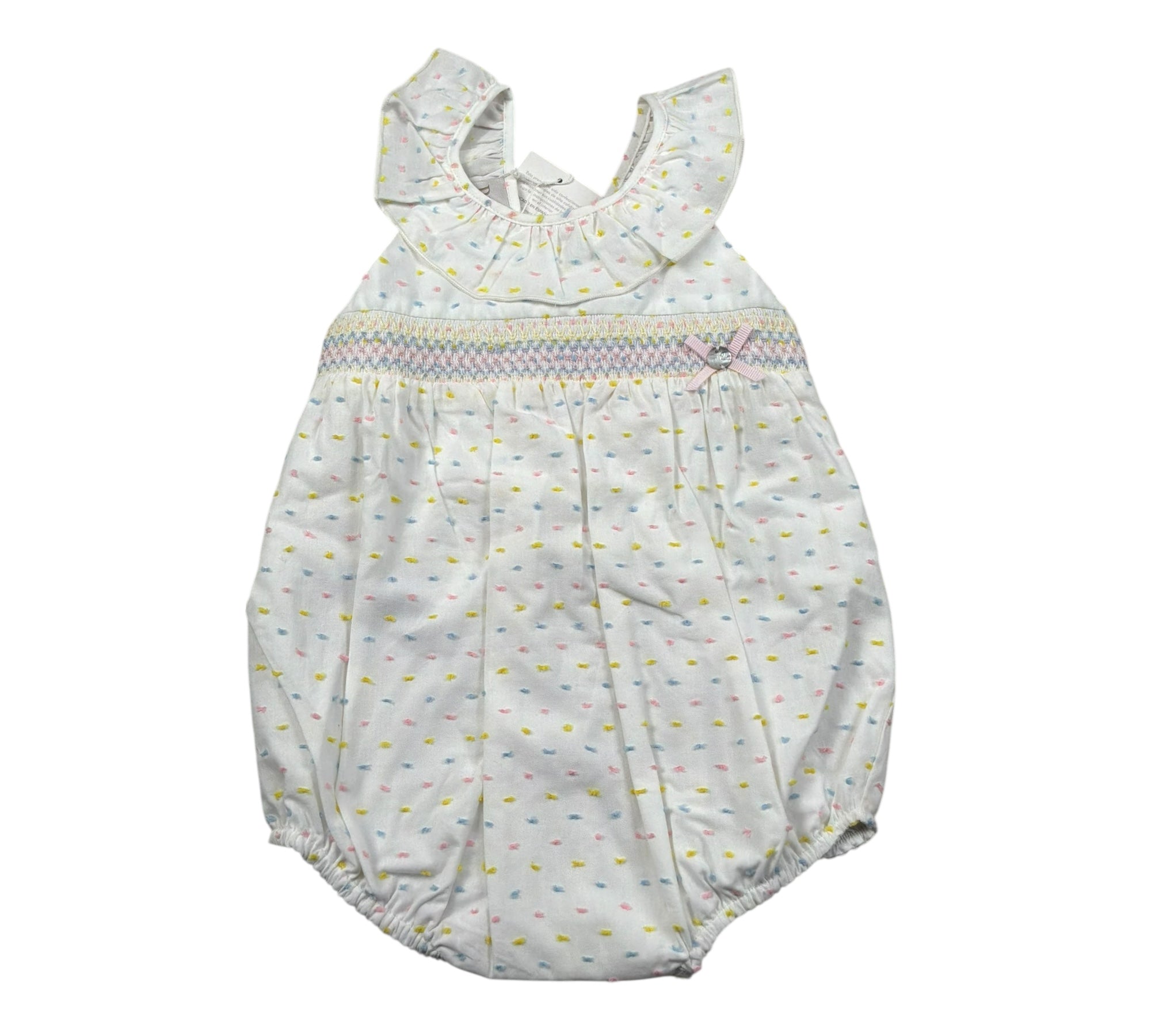 Wedoble Pagliaccetto Giromanica Tinta Unita per Neonata 005152293 BIANCO WEDOBLE 